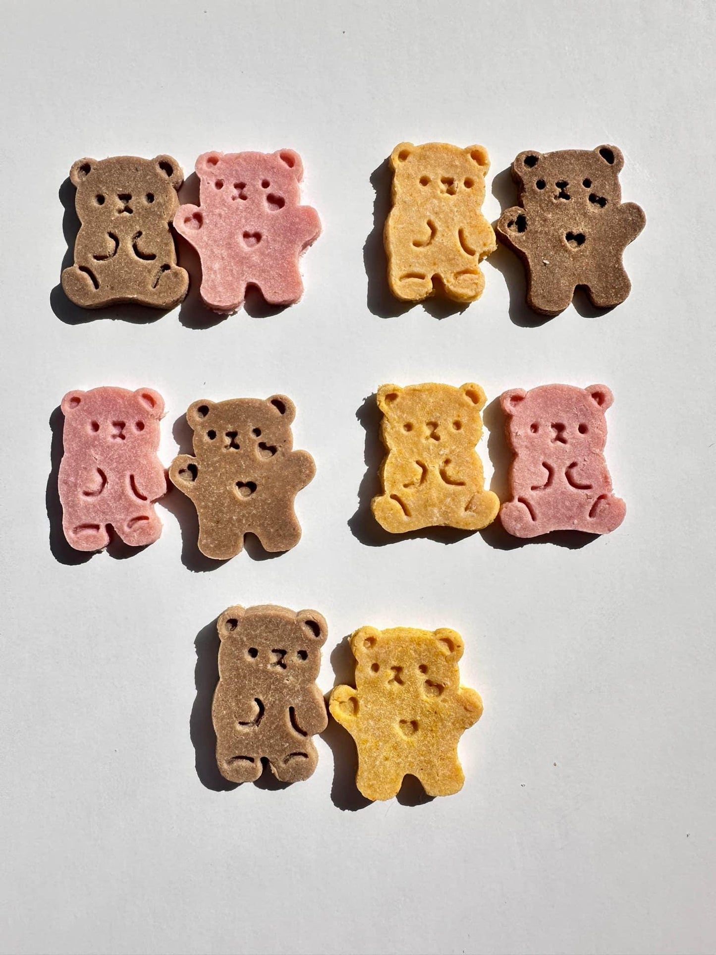 Bear Shaped Cat Treats - Assorted 6 pack