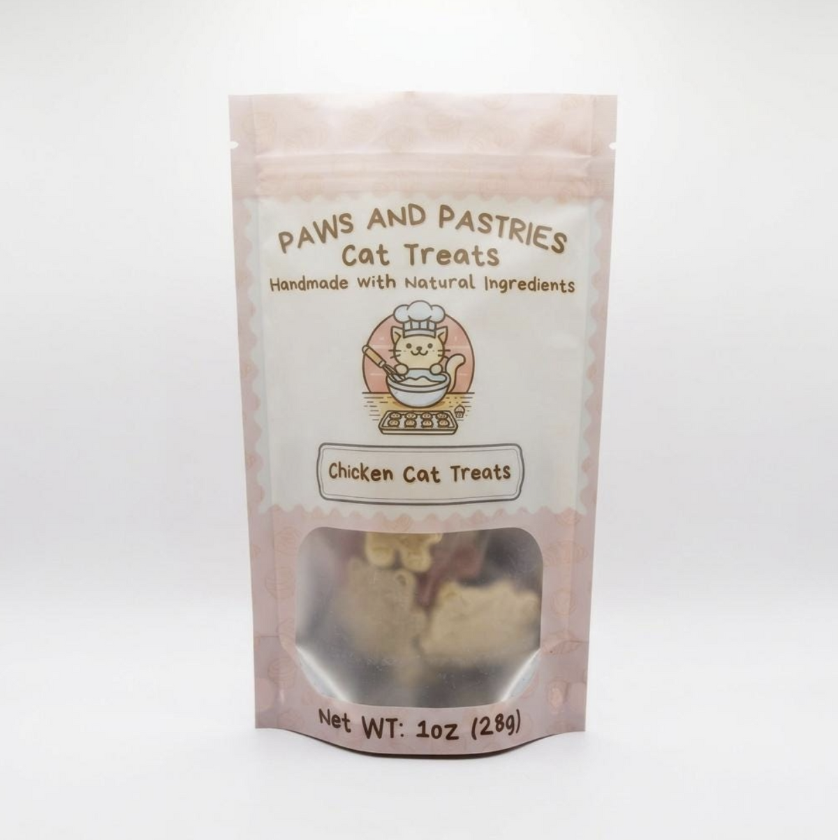 Bear Shaped Cat Treats - Assorted 1oz