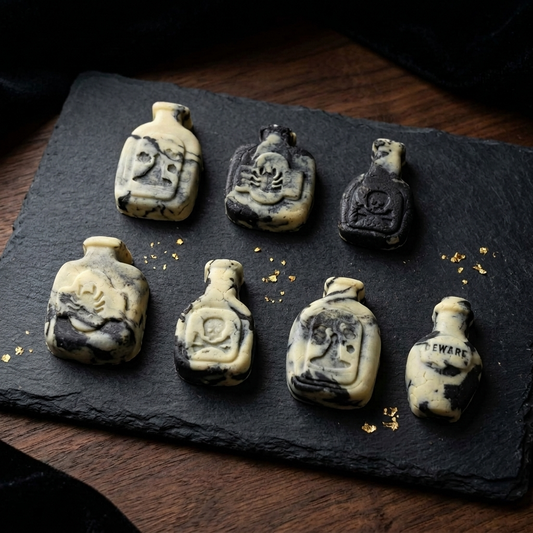 Handmade Goat Milk Cat Treats: Halloween Potion Bottle Shapes (5pc)
