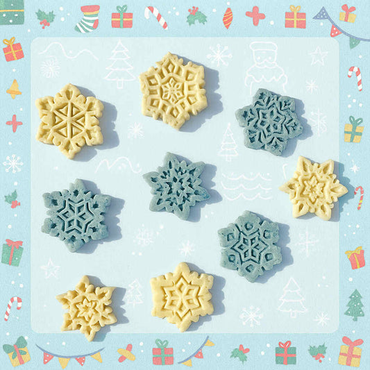 Snowflake Cat Treats: All-Natural Goat Milk, 4 pack