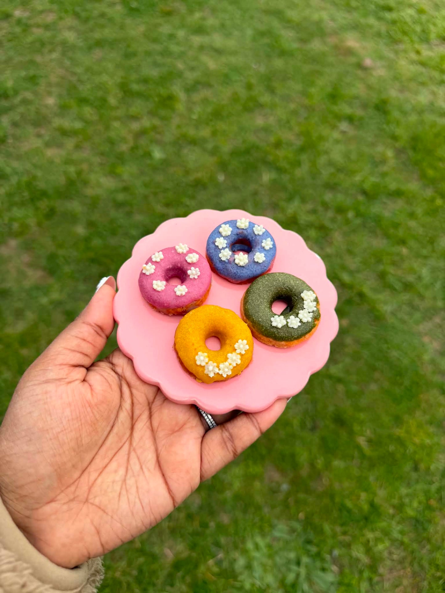Salmon Donut Cat Treats: 1pc