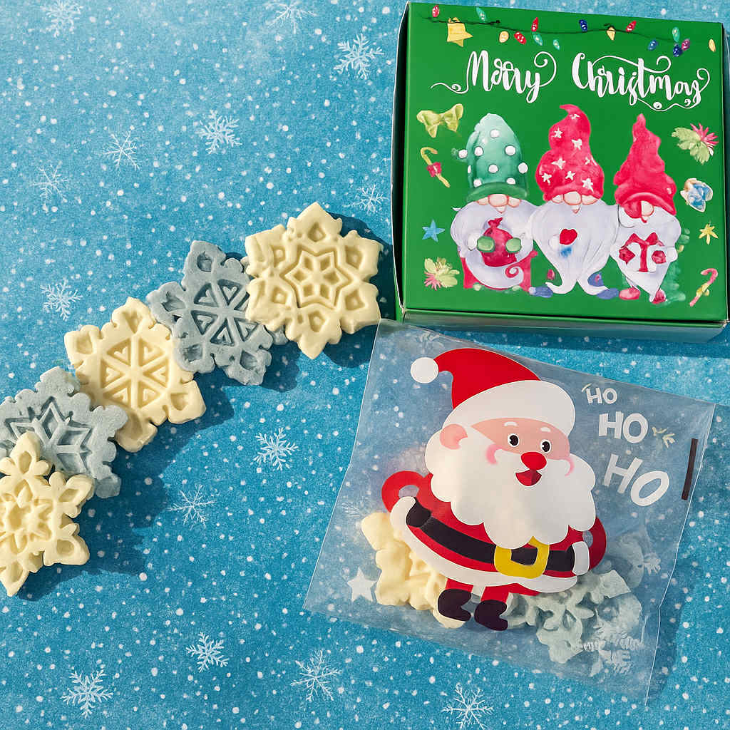 Snowflake Cat Treats: All-Natural Goat Milk, 4 pack