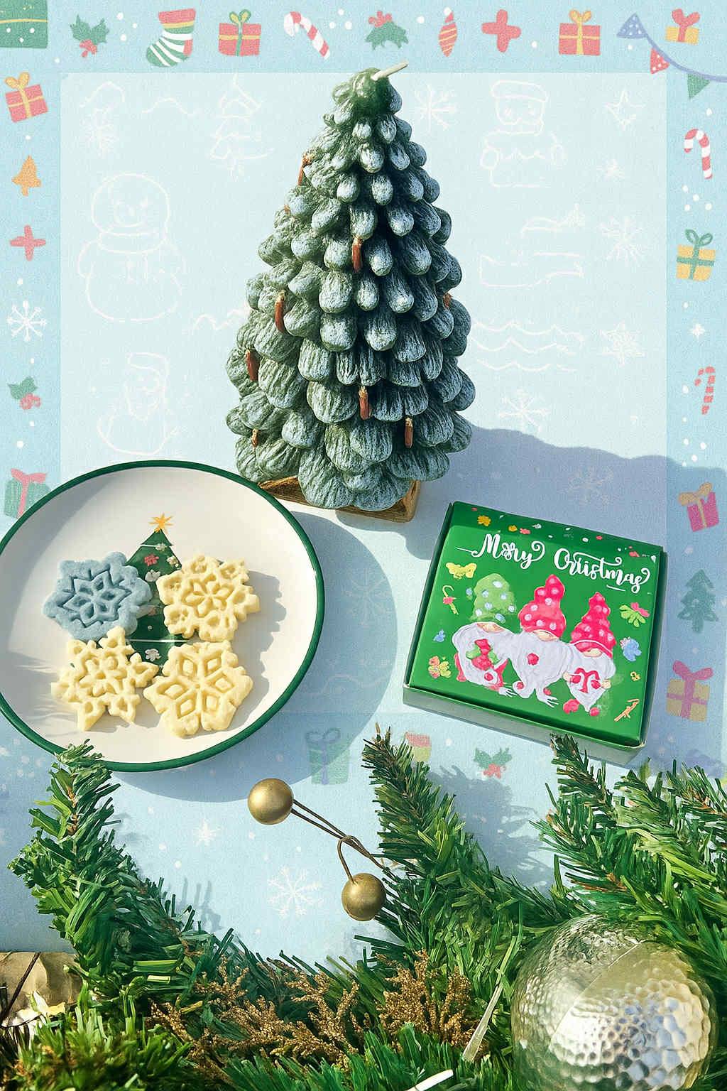 Snowflake Cat Treats: All-Natural Goat Milk, 4 pack