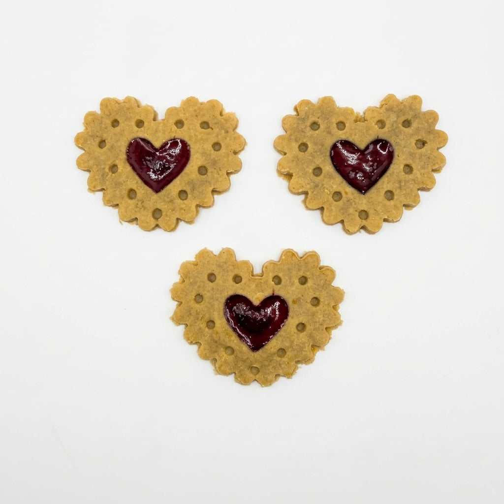 Linzer Cookie Cat Treats: 3-Pack