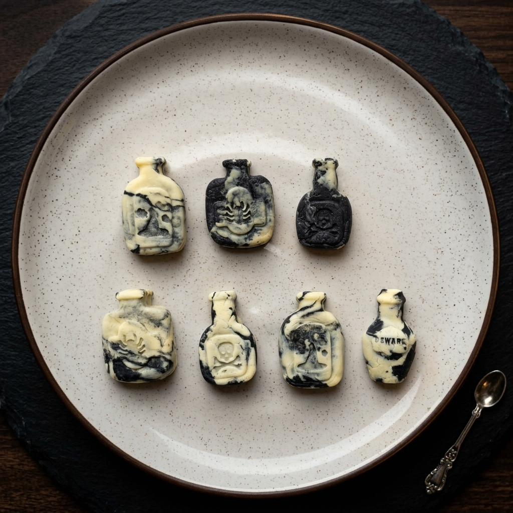 Handmade Goat Milk Cat Treats: Halloween Potion Bottle Shapes (5pc)