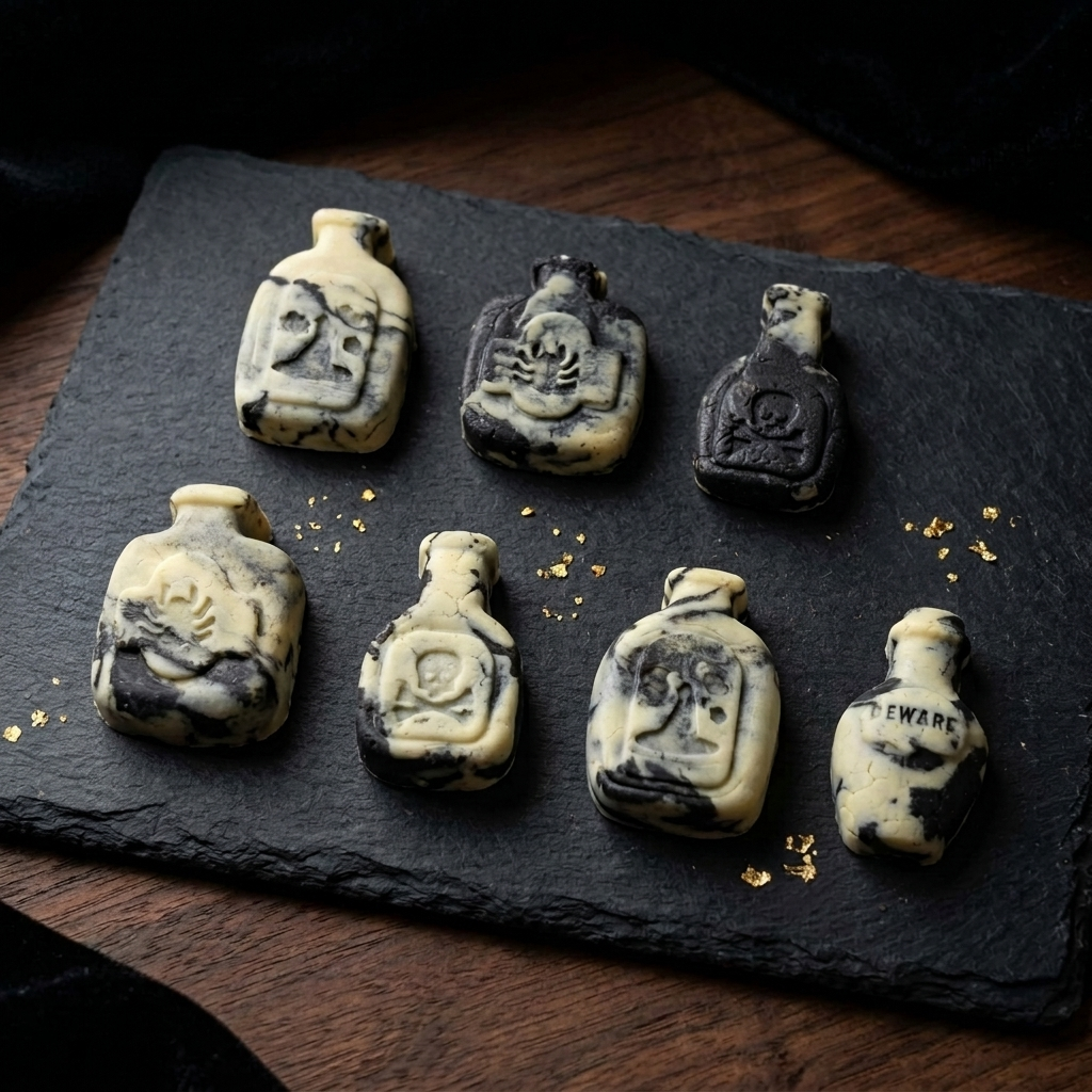 Handmade Goat Milk Cat Treats: Halloween Potion Bottle Shapes (5pc)